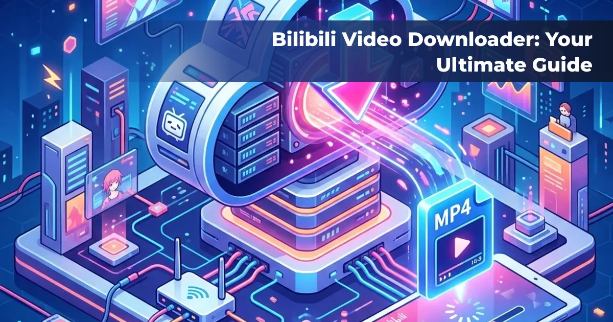 Visual guide showing The Ultimate Guide to Downloading Bilibili Videos for bilibili video downlownloader